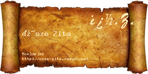 Ősze Zita névjegykártya